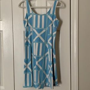 Blue & White MAHI GOLD dress